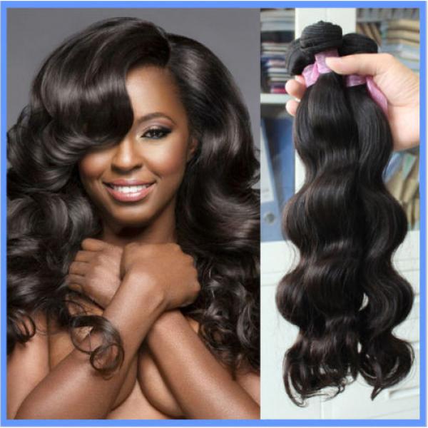 Brazilian Hair Products 3 Bundle/300g Human Hair Extension 100% Virgin #1 image