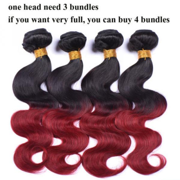 100g per Bundle Virgin Peruvian Human Hair Weave 1B/bug Body Wave 3 Pieces #4 image