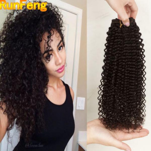 3 Bundles/lot 300g Unprocessed Virgin Peruvian Kinky curly Human Hair Extension #1 image