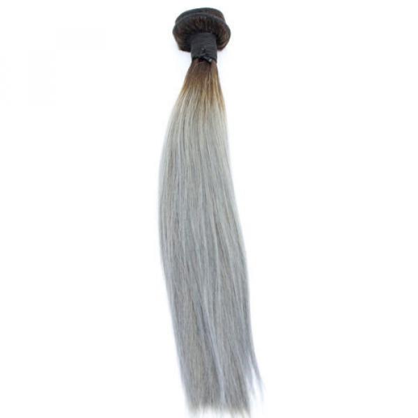 12&#034; 100g Luxury Straight Peruvian Blonde Ombre 100% Virgin Human Hair Extensions #3 image