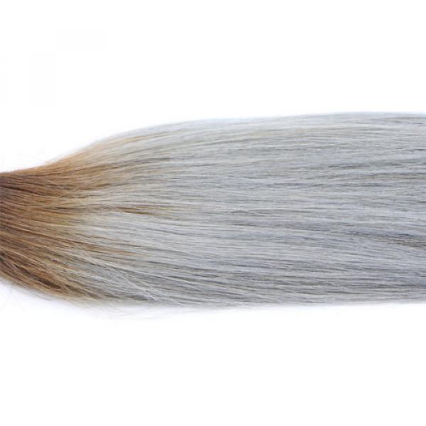 12&#034; 100g Luxury Straight Peruvian Blonde Ombre 100% Virgin Human Hair Extensions #5 image