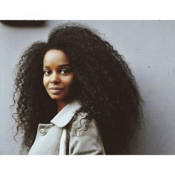 100% Virgin-Brazilian-Peruvian-Malaysian Afro Kinky Curly Hair Natural Black100g #2 image