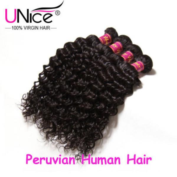 100g 300g 100% Virgin Brazilian Deep Curly Wave Hair Peruvian Human Hair Bundles #4 image