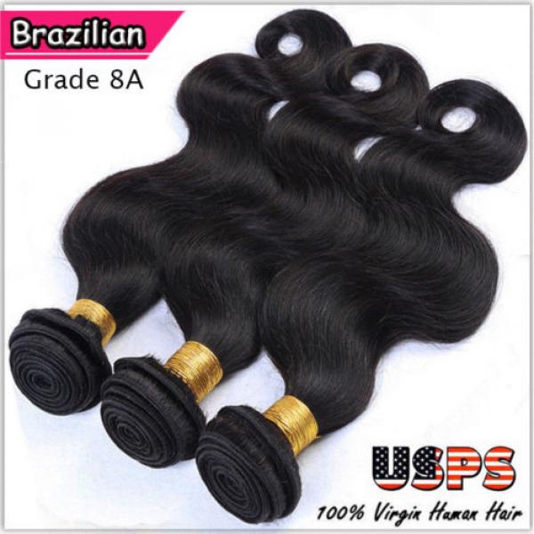 Brazilian Peruvian Indian Hair Human Hair Extensions 3 Bundles 300g 8A US STOCK #3 image