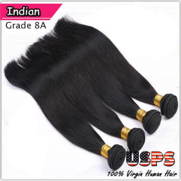 Brazilian Peruvian Indian Hair Human Hair Extensions 3 Bundles 300g 8A US STOCK #4 image