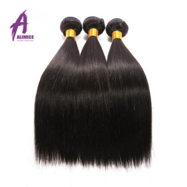 Brazilian Peruvian Indian Hair Human Hair Extensions 3 Bundles 300g 8A US STOCK #5 image
