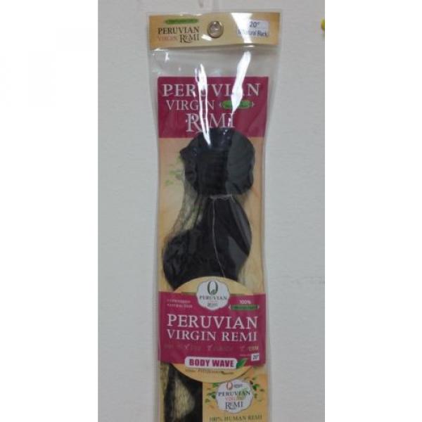 CHADE Peruvian virgin remi 100% Human Hair 20&#034; Natural Black color, Single Pack #3 image