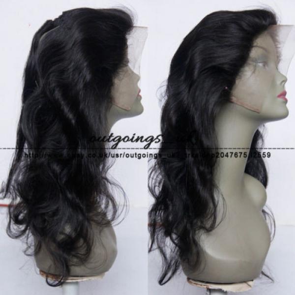 Peruvian Virgin Human Hair 360 Lace Frontal Closure Body Wave Full Lace Closures #3 image
