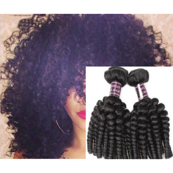 300g Afro Kinky Curly FUNMI Human Hair Extension 100% Virgin Peruvian Hair Weave #1 image