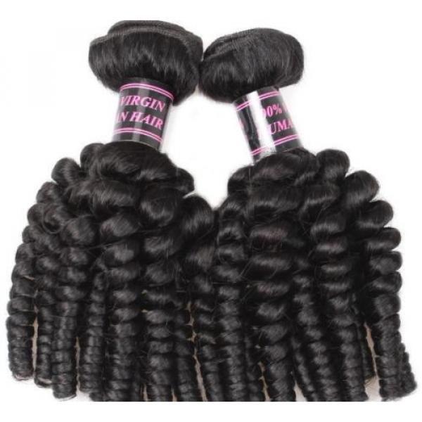 300g Afro Kinky Curly FUNMI Human Hair Extension 100% Virgin Peruvian Hair Weave #3 image