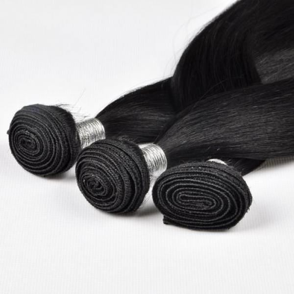 9A 3 Pieces Peruvian Wave Bundles Human Virgin Hair Extensions Weave Weft 300g #1 image