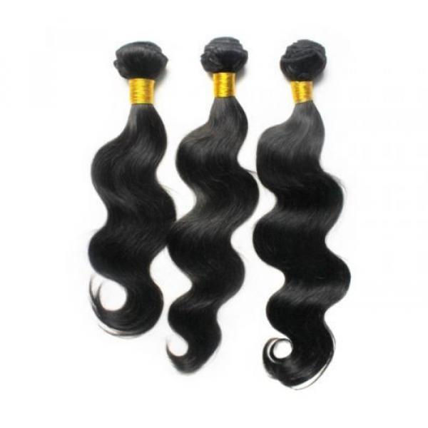 9A 3 Pieces Peruvian Wave Bundles Human Virgin Hair Extensions Weave Weft 300g #3 image