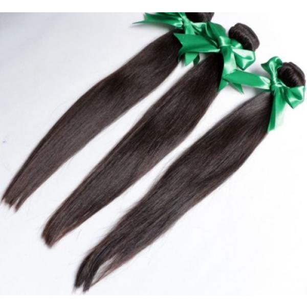 Straight Hair100% Real Malaysian/Brazilian/Peruvian Virgin Human Hair Weave 1pac #3 image
