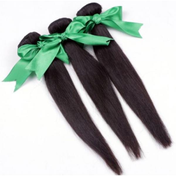 Straight Hair100% Real Malaysian/Brazilian/Peruvian Virgin Human Hair Weave 1pac #4 image