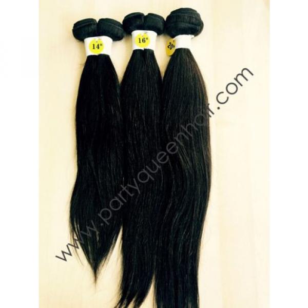 100% Virgin Peruvian Human Hair Wavy Extension Unprocessed weft Bundle 100g 6A #5 image