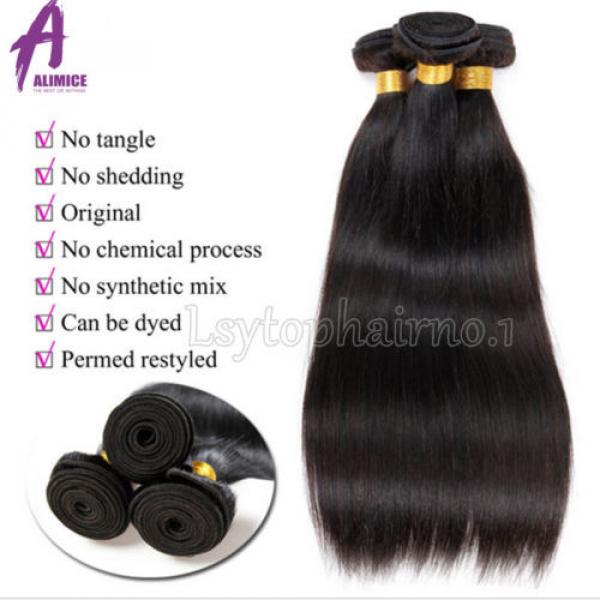 Brazilian Peruvian Indian Hair Human Hair Extensions bundles 300g 3 Bundles 8A #2 image