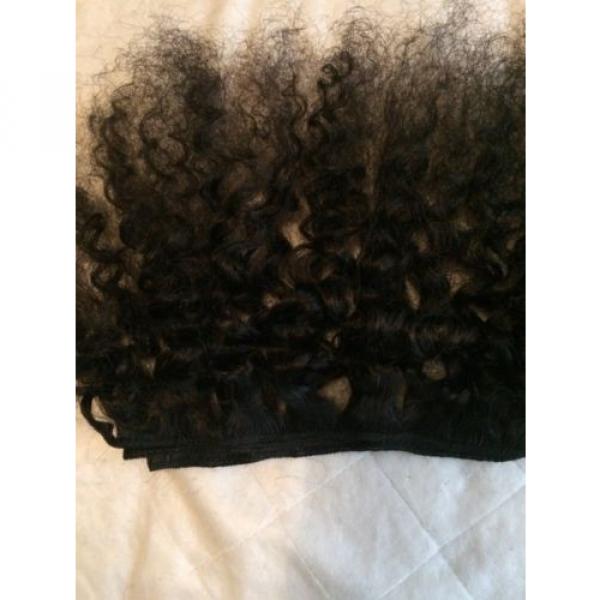 100% Virgin Brazilian Peruvian Malaysian kinky Curly Human Hair Weave 1 Bundle #5 image