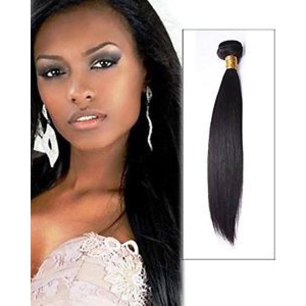 100g 20&#034; Brazilian Peruvian Real Virgin Human Hair Extensions Wefts 7A Weave #1 image