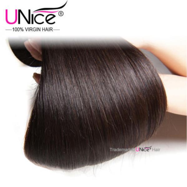 UNice Peruvian Virgin Hair Straight 3 Bundles Unprocessed Human Hair Extensions #5 image