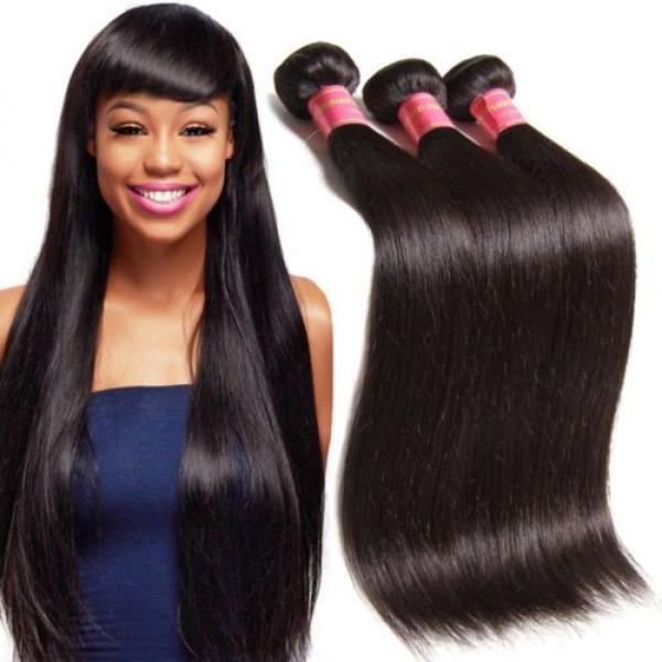 UNice Hair 7A Grade Peruvian Straight Virgin Hair 3 Bundles, 100% Unprocessed 8 #1 image