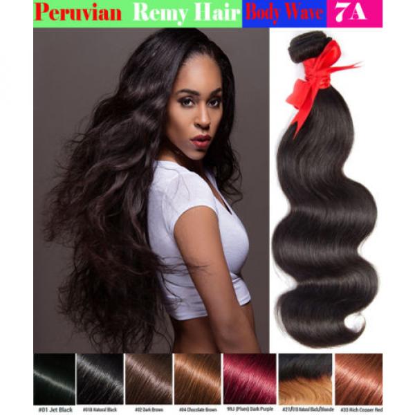 Peruvian Body Wave Real Virgin Human Hair ONE Bundle Wavy Lovely Remy Hair 7A #1 image