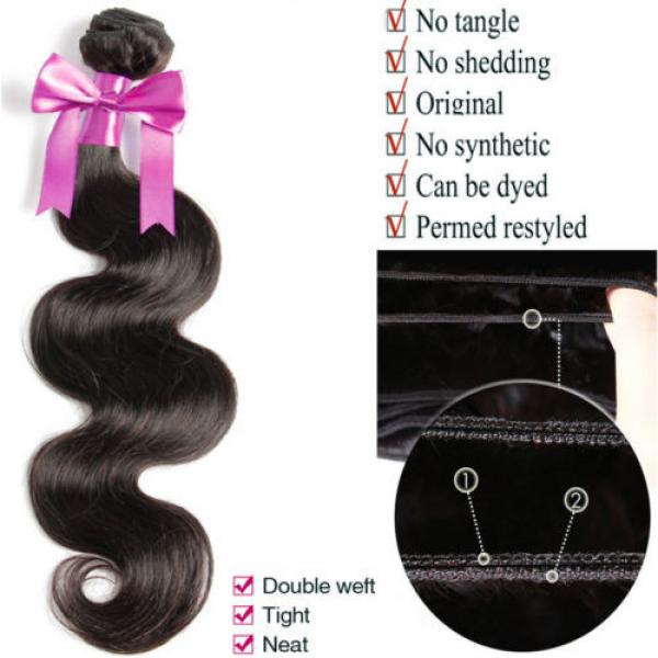 Peruvian Body Wave Real Virgin Human Hair ONE Bundle Wavy Lovely Remy Hair 7A #3 image