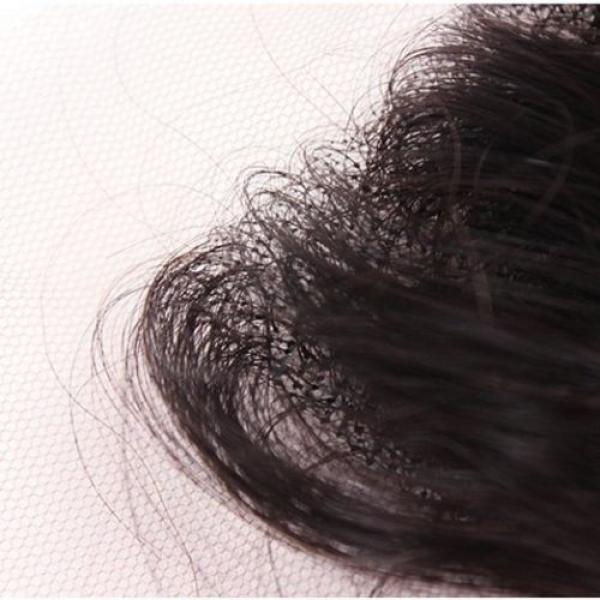 UK Stock 7A Peruvian Virgin Remy Human Hair 4X4 Lace Top Closure #3 image