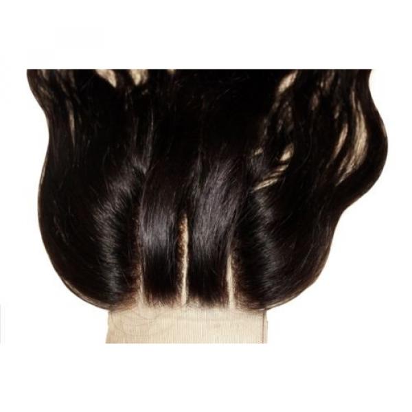 3 Ways Parting 100% Peruvian LaceTop Closure Virgin Human Hair Extension 4x4  5A #2 image