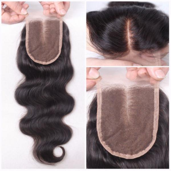 9A Peruvian Hand Made Human Hair Lace Closure 4 inch by 4 inch 4&#039;&#039;X4&#039;&#039; #3 image