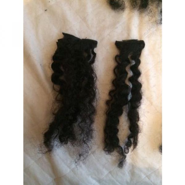 100% Virgin Brazilian Peruvian Malaysian Curly Human Hair Clip In Extensions #4 image