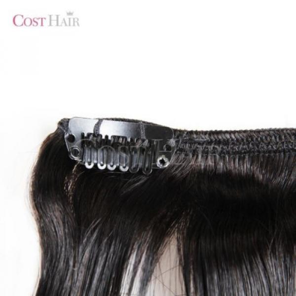 [Grade 7A] 100% Peruvian Virgin Human Hair 10 PCS Clip-In Full Head Set #4 image