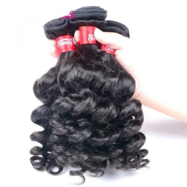 Luxury Kinky Deep Curly Peruvian Virgin Human Hair Extensions 7A Weave Weft #3 image