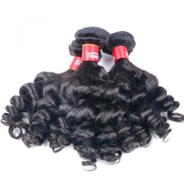 Luxury Kinky Deep Curly Peruvian Virgin Human Hair Extensions 7A Weave Weft #4 image