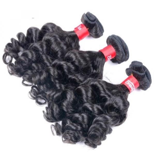 Luxury Kinky Deep Curly Peruvian Virgin Human Hair Extensions 7A Weave Weft #5 image