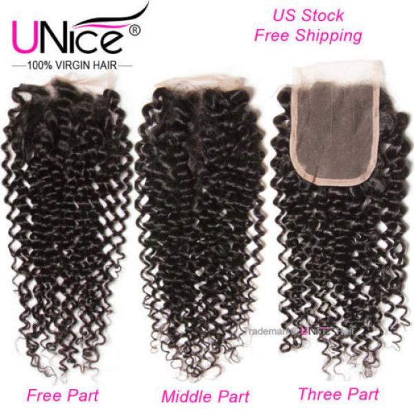 Peruvian Curly Hair 3 Bundles With Lace Closure 8A Virgin Human Hair Extensions #2 image