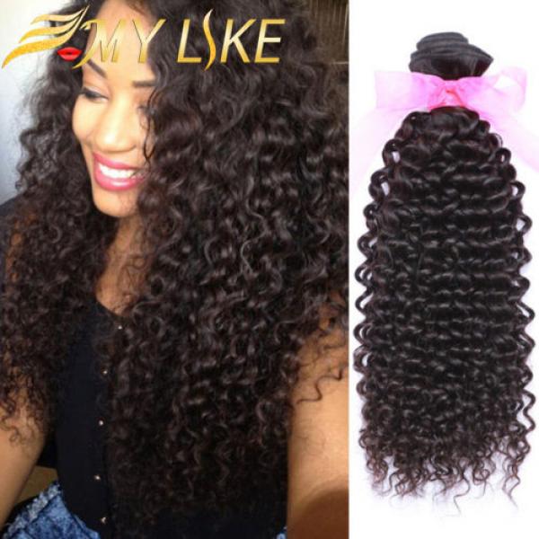 7A Virgin Brazilian/Peruvian/Malaysian/Indian Kinky Curly Human Hair 100g/bundle #1 image