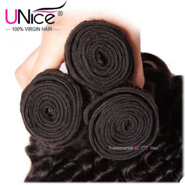 Peruvian Deep Wave Human hair 1 Bundles 8A Virgin Curly Hair Extensions US STock #4 image