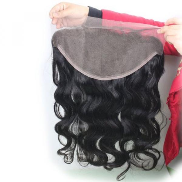 Dreambeauty 7A Peruvian Virgin Hair Body Wave Lace Frontal Closure 13&#034;Ã—6&#034; Knots #2 image