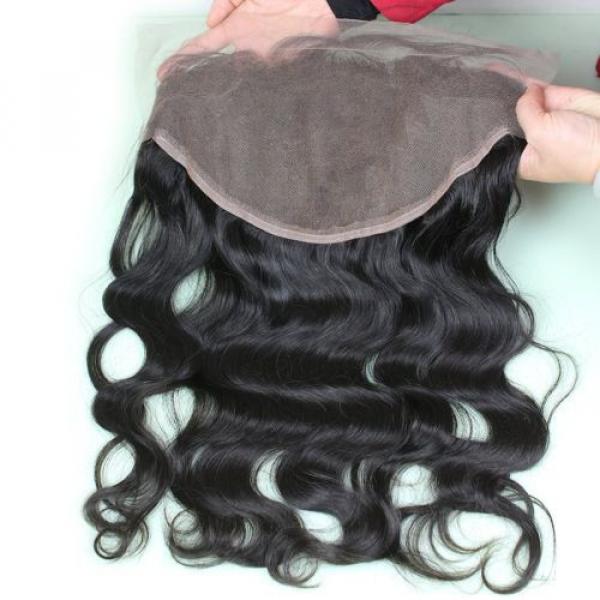 Dreambeauty 7A Peruvian Virgin Hair Body Wave Lace Frontal Closure 13&#034;Ã—6&#034; Knots #3 image
