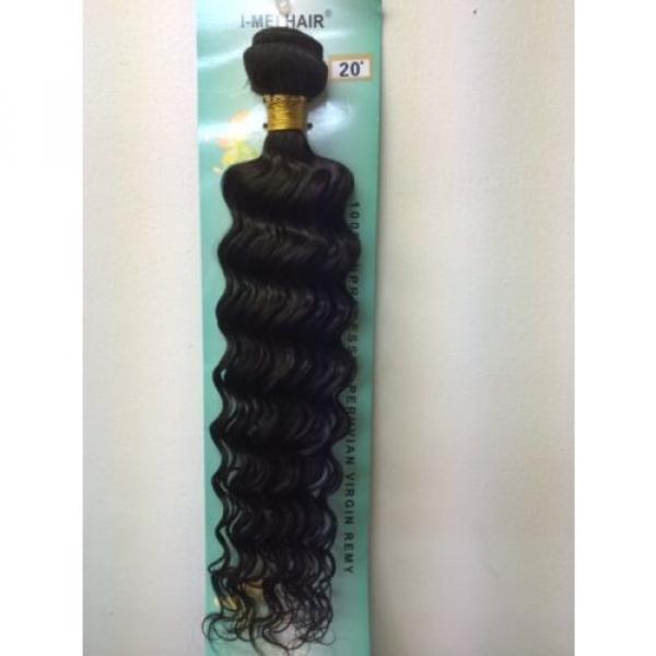 100% Virgin Peruvian Deep Wave Human Hair Weave Extension 3pcs hair bundle set7A #4 image