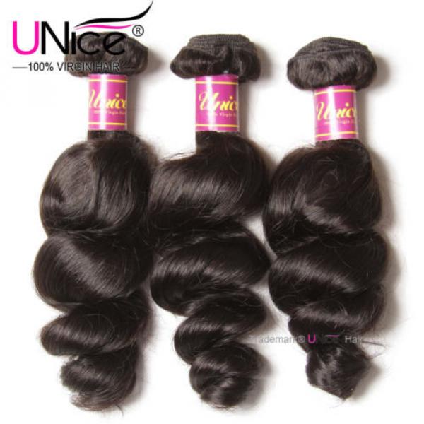 UNice Hair Peruvian Loose Wave Virgin Hair 3 Bundles 100% Human Hair Extensions #2 image