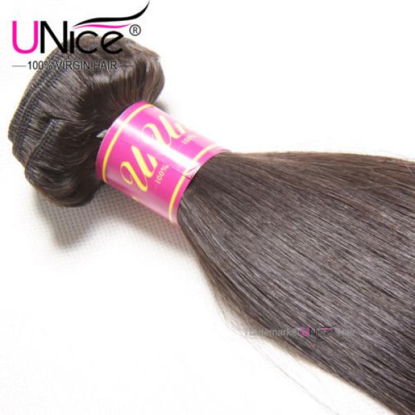 100g/Bundle Peruvian Virgin Hair Straight 100% Unprocessed Human Hair Extensions #4 image