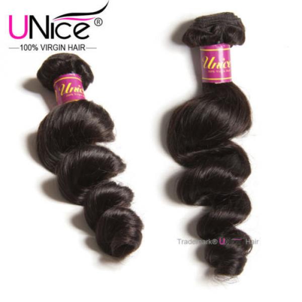 100g Peruvian Loose Wave Human Hair Bundles 100% UNice Virgin Hair Weft US STock #2 image