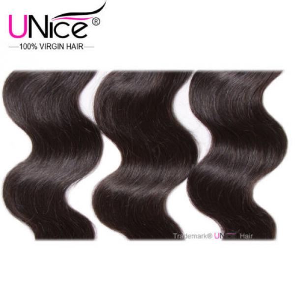 US Peruvian Body Wave Human Hair 4 Bundles UNice 8A Virgin Hair Extensions 400g #5 image