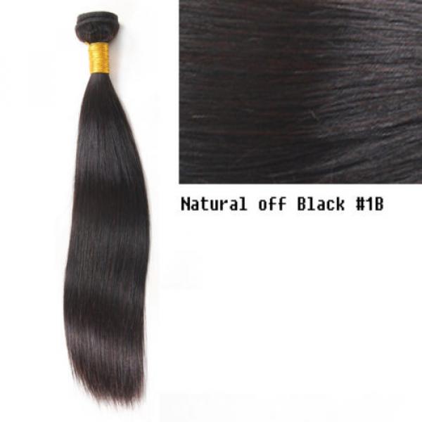 1bundle-100g STRAIGHT Unprocessed Real human hair Indian Brazilian Malay Peru 7A #5 image