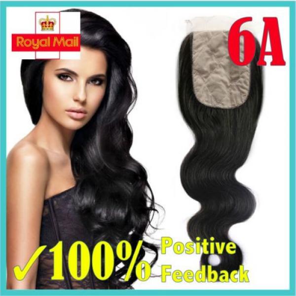 3 Way / Freestyle Silk Base Closure 6A Brazilian/Peruvian Virgin Remy Human Hair #1 image