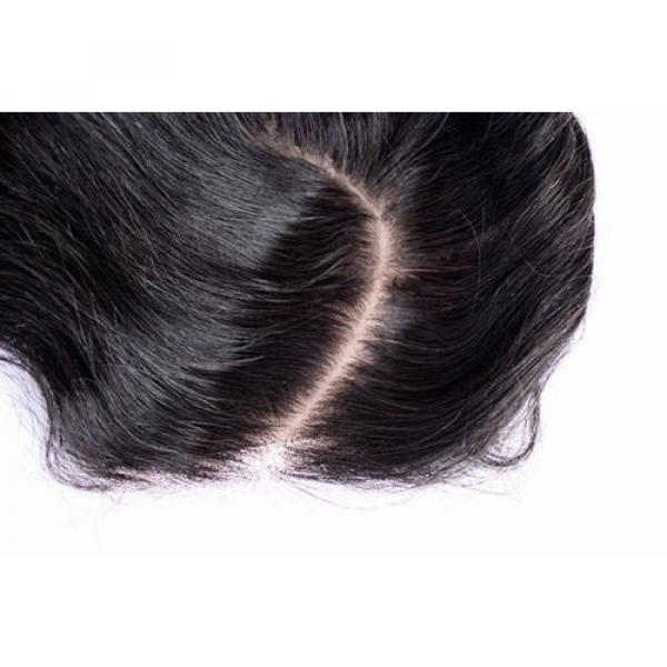 3 Way / Freestyle Silk Base Closure 6A Brazilian/Peruvian Virgin Remy Human Hair #3 image