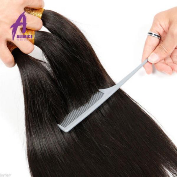 US STOCK 300g 3 Bundles 100% Peruvian Unprocessed Virgin Human Hair Extensions #5 image