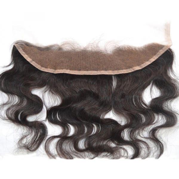 100% Virgin Peruvian Human Hair Lace Frontal Closure 2&#039;&#039;X13&#039;&#039; 7A #2 image