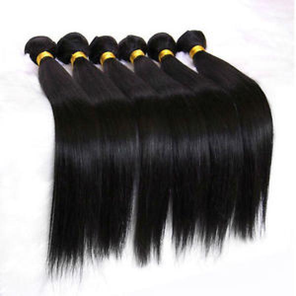 Luxury Silky Straight Peruvian Virgin Human Hair Extensions 7A Weave Weft #1 image